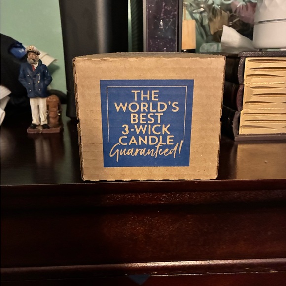 Bath & Body Works Fresh Balsam Green Candle 3-Wick - Picture 4 of 5